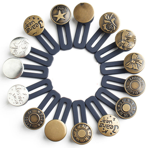 Jeans retrattili elastici in ottone classico da 17 mm in pi&ugrave; colori estensore con bottoni