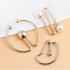 Fibbia a clip in metallo staccabile di forma irregolare per costumi da bagno, costumi da bagno, sciarpe