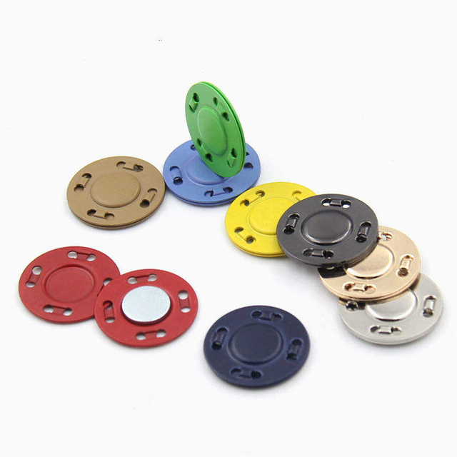 Botón personalizado de 20 mm colorido delgado escondido oculto 