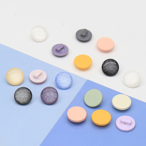 Boutons &agrave; tige en r&eacute;sine &agrave; trou unique, effet perle color&eacute;e en forme de champignon, 11.5mm, pour v&ecirc;tements, en Stock