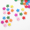 Diy handgemaakte ambachtelijke gemengde kleurrijke bloemvorm schattige kinderen houten knopen voor kleding