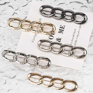 Pin ajustado de cintura de aleaci&oacute;n de Metal extra&iacute;ble en pantalones vaqueros, bot&oacute;n tensor de cintura para falda de pantal&oacute;n