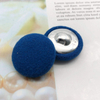 En stock, venta al por mayor, costura colorida en botones de v&aacute;stago cubiertos de tela con forma de seta
