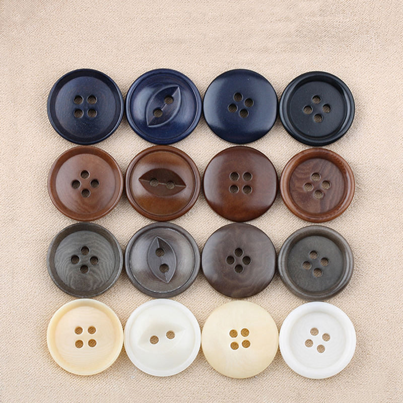 Cor de costura de alta qualidade de cor de alta qualidade Terno redondo bot&otilde;es de corozo natural para roupas