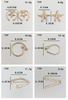 Boucle en m&eacute;tal de d&eacute;coration d'&eacute;l&eacute;ments d'oc&eacute;an de forme irr&eacute;guli&egrave;re de styles multiples 