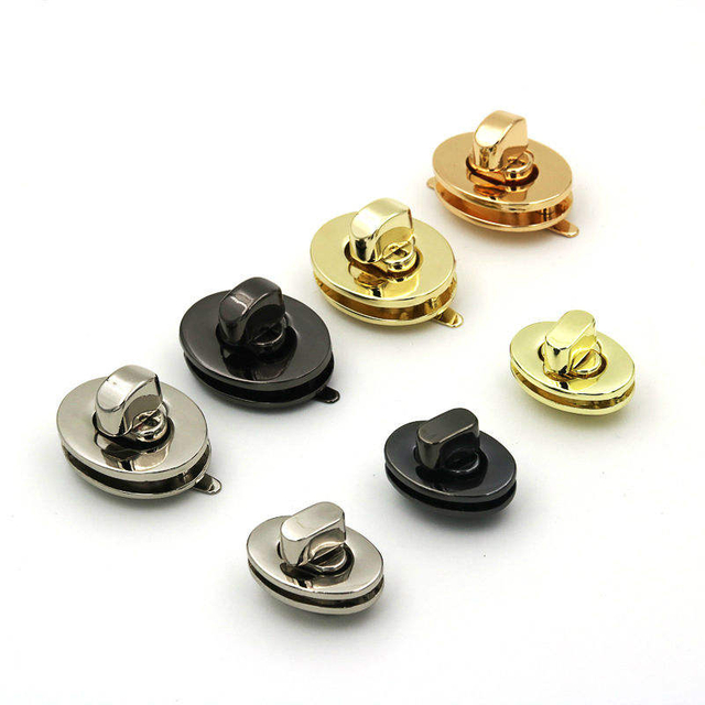 Dimensione del logo personalizzata colore rotondo in metallo ovale hardware borsetta borse
