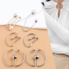Fibbia a clip in metallo staccabile di forma irregolare per costumi da bagno, costumi da bagno, sciarpe