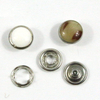 Benutzerdefinierte 4-teilige Perlenharz-Hemd-Metallstift-Druckkn&ouml;pfe f&uuml;r Babykleidung