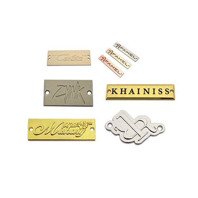 Изготовленный на заказ 3D металлический логотип, модный дизайн, фирменные буквы, металлическая этикетка для одежды для сумок, одежды