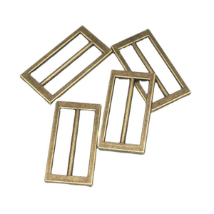 Hebilla ajustable personalizada del resbalador del rect&aacute;ngulo del cuadrado del metal de los accesorios de las piezas del bolso para la correa