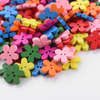 Diy handgemachte Handwerk gemischte bunte Blumenform niedliche Kinder Holzkn&ouml;pfe f&uuml;r Kleidung