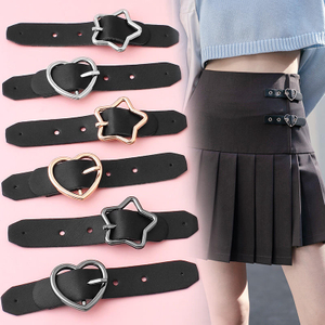 Bottone decorativo decorativo rimovibile staccabile senza cucitura per gonna in pelle PU per donna