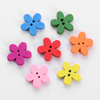 Diy handgemachte Handwerk gemischte bunte Blumenform niedliche Kinder Holzkn&ouml;pfe f&uuml;r Kleidung