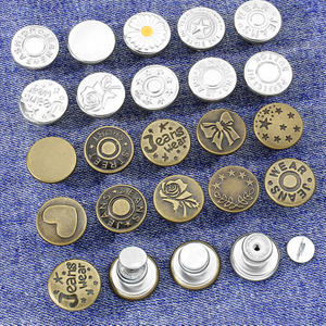 Nuevo dise&ntilde;o Presione la cabeza m&oacute;vil 17 mm de metal de metal aleaci&oacute;n de jeans de mezclilla