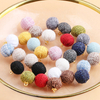 Bouton &agrave; tige recouvert de tissu color&eacute; de forme ronde de couleur personnalis&eacute;e pour cardigan 