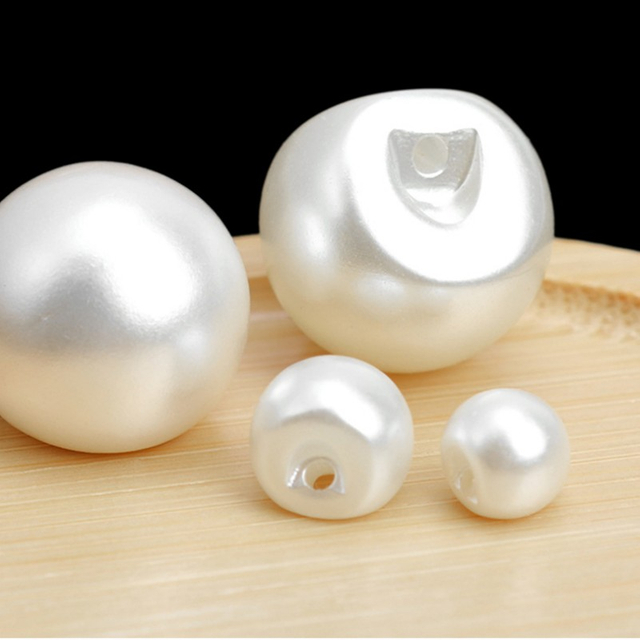 8mm 10mm 11.5mm 12mm 14mm 18mm destaque furos invis&iacute;veis bot&atilde;o de haste de p&eacute;rola de pl&aacute;stico branco para decora&ccedil;&atilde;o