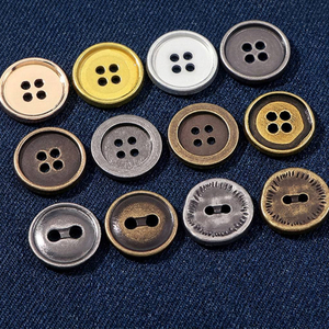 工場在庫 15 ミリメートル 2 穴 4 穴亜鉛合金金属ボタンシャツジャケットセーター